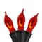 10ct. Flickering Orange Flame C7 Halloween Lights